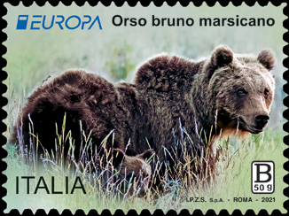 Europa 2021 - 66° emissione :  Orso bruno marsicano