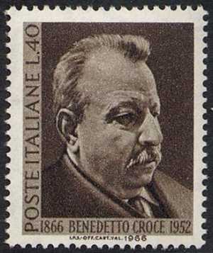 Centenario della nascita di Benedetto Croce - ritratto del filosofo