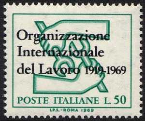 Cinquantenario dell'Organizzazione internazionale del Lavoro - L. 50