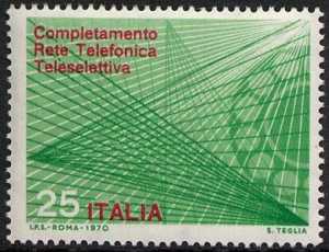 Completamento della rete telefonica teleselettiva - L. 25