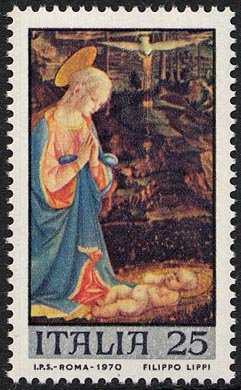 Natale - Dipinti di Filippo Lippi e di Gentile da Fabriano - Vergine e Bambino