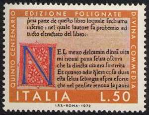 5° Centenario delle prime tre edizioni della Divina Commedia - edizione di Foligno