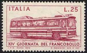 XIV Giornata del Francobollo - autocorriera postale