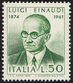 Centenario della nascita di Luigi Einaudi - ritratto dell'economista