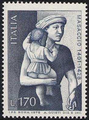550° Anniversario della morte di Tommaso Guidi detto " Masaccio " - affresco Chiesa del Carmine a Firenze