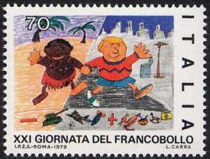 XXI Giornata del Francobollo - disegni di bambini - L. 70