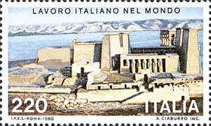 Lavoro Italiano nel mondo - 1ª serie - recupero dei templi di Philae - il tempio