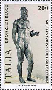 " Bronzi di Riace " - guerrieri greci - V° sec. - Museo di Reggio Calabria