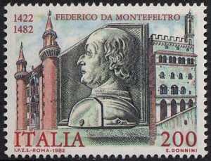 5° Centenario della morte di Federico da Montefeltro - bassorilievo
