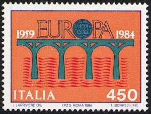 Europa - 29ª serie - 25° Anniversario della CEPT. - L. 450