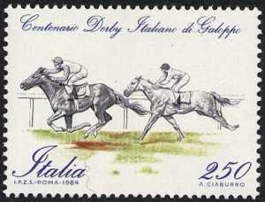 Centenario del derby italiano di galoppo - L. 250