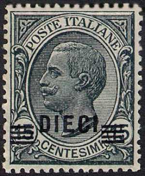 1924 - francobolli del 1901-1923 soprastampati con nuovo valore