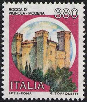 Castelli d'Italia - Serie ordinaria - L. 380
