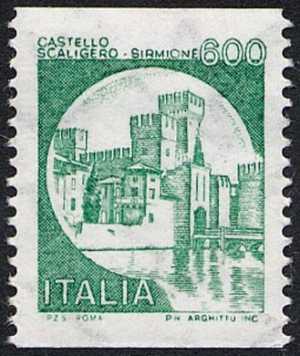 Castelli d'Italia - Serie ordinaria - per distributori automatici- Castello Scaligero - Sirmione