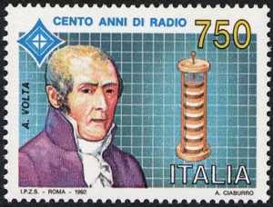 Centenario della radio - 2ª emissione - Alessandro Volta - lo scienziato e la pila