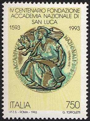 4° Centenario della fondazione dell'Accademia Nazionale di San Luca - medaglia