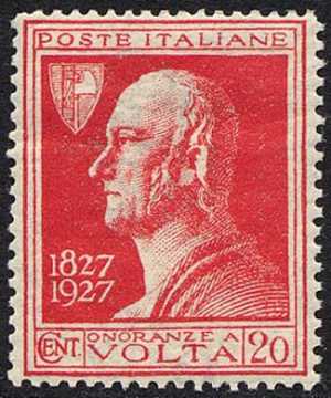 1927 - Centenario della morte di Alessandro Volta 