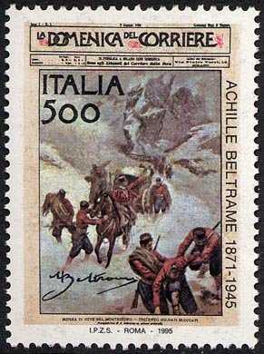 Cinquantenario della morte di Achille Beltrame - copertina del primo numero de «La Domenica del Corriere»  del 8/1/1899