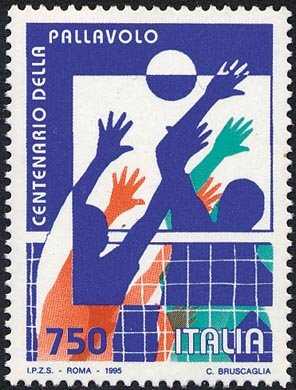 Lo sport italiano - Centenario della pallavolo - «Schiacciata e muro»