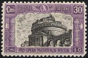 1928 - Pro opera di previdenza M.V.S.N. - 2ª serie - Castel sant'Angelo