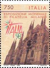 «ITALIA '98» - Esposizione mondiale di filatelia - Milano - Il Duomo