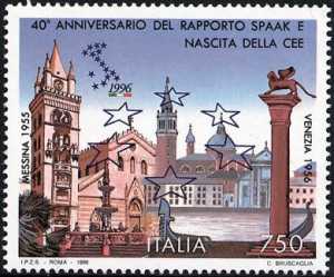 40° Anniversario del «Rapporto Spaak» e nascita della CEE - Messina e Venezia