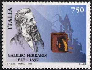 Centenario della morte di Galileo Ferraris - ritratto dello scienziato