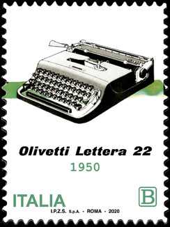 macchina per scrivere portatile OLIVETTI Lettera 22 - 70° Anniversario della produzione