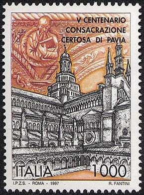5° Centenario della consacrazione della Chiesa della Certosa di Pavia - la Certosa del XIV-XV sec.