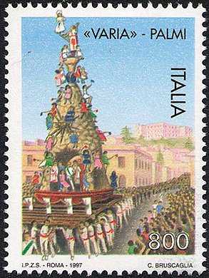Festa della «Varia» di Palmi - il carro sacro