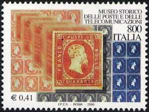I tesori dei musei e degi archivi nazionali - Museo storico delle Poste e Telecomunicazioni - francobolli di Sardegna
