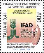 Giornata mondiale dell'alimentazione 2001 - Organismi internazionali umanitari : IFAD 