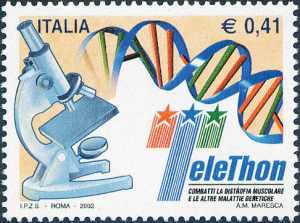 «TeleThon 2002» - Raccolta fondi per la lotta alla distrofia muscolare ed alle altre malattie genetiche