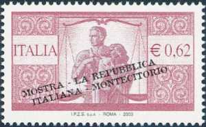 Mostra filatelica «La Repubblica Italiana nei francobolli» a Montecitorio - Roma