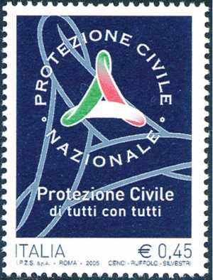 «Le Istituzioni» - 21ª serie - Dipartimento della Protezione Civile - logo