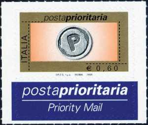 Posta Prioritaria - tipi precedenti con millesimo 2005 - 60c.