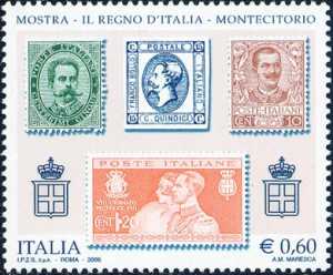 «Il Regno d'Italia» - Mostra filatelica a Palazzo Montecitorio - francobolli del Regno