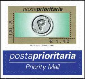 Posta prioritaria - tipo precedente con millesimo 2006 - 1,40 €