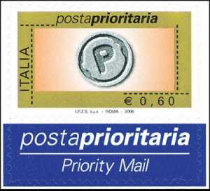 Posta prioritaria - tipo precedente con millesimo 2006 - 60 c.
