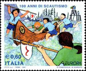 Europa - 52ª serie - 100 anni di scoutismo