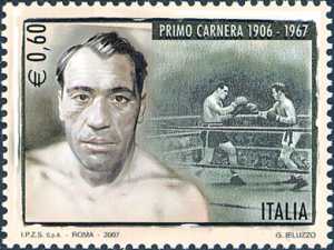 Lo sport italiano - 40° Anniversario della morte di Primo Carnera - ritratto del pugile