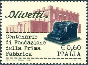 Centenario della prima Fabbrica Italliana di macchine per scrivere Olivetti - la sede di Ivrea