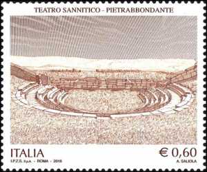 Patrimonio artistico e culturale italiano - Teatro Sannitico di Pietrabbondante ( IS ).