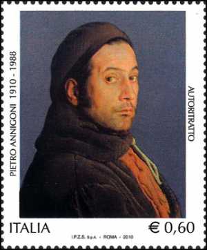 Centenario della nascita di Pietro Annigoni - autoritratto