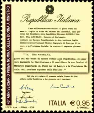 40° anniversario della nomina del primo ministro donna  