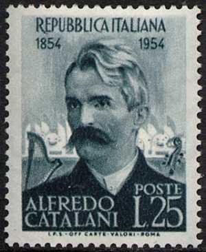Centenario della nascita del compositore Alfredo Catalani - L. 25