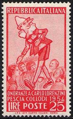 Onoranze a Carlo Lorenzini ( Collodi ) - L. 25