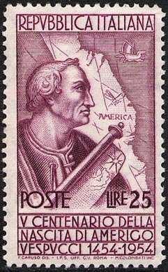 5° Centenario della nascita di Amerigo Vespucci - L. 25