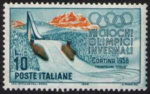 VII Giochi Olimpici Invernali a Cortina - trampolino "Italia"