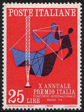 X Annuale del "Premio Italia" - concorso internazionale Radio-TV - L. 25